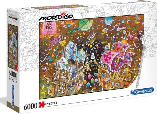Clementoni Legpuzzel - Mordillo Puzzel Collectie - The Kiss - 6000 stukjes  - Puzzels... | bol.com