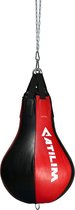 ATILIM FightersGear UNFILLED PearShaped heavy bag / bokszak (Black-Red)