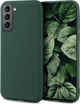 Siliconen back cover case - Geschikt voor Samsung Galaxy S21 Plus - TPU hoesje Groen (PAST ALLEEN S21 PLUS)