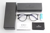 VITAMO Computerbril - Blauw Licht Bril - Blue Light Glasses - Unisex - Zwart Montuur