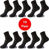 Sorprese Bamboe heren 10 paar sokken – sokken heren – pure black - sokken heren 43 46 - bamboe sokken - Cadeau