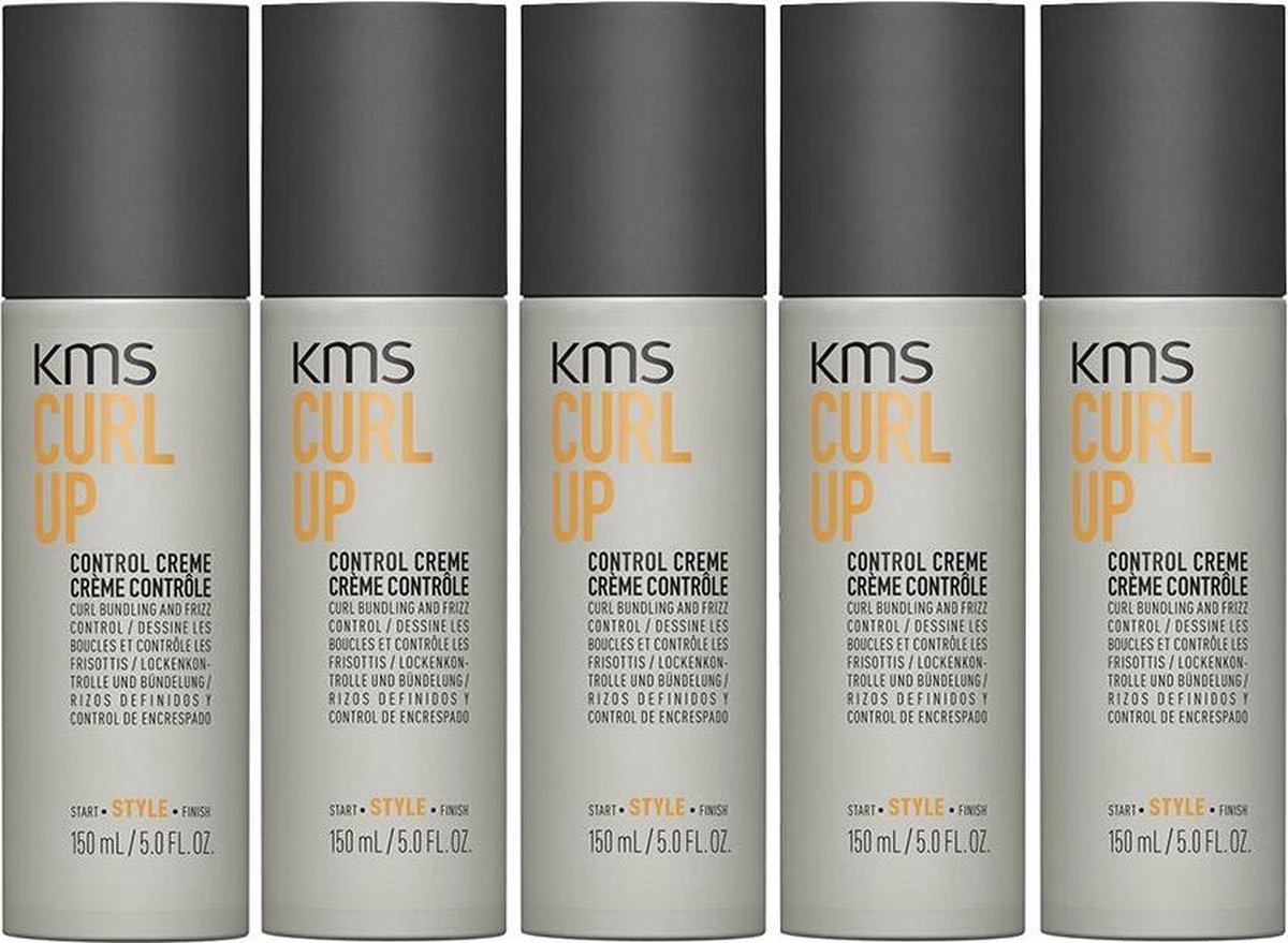 5x KMS Curl Up Control Creme 150ml
