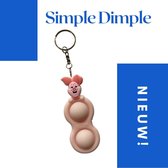 Simple Dimple sleutelhanger - Fidget toys - Simple dimple - Teigetje roze