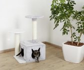 Krabpaal Saphir Light  "Grijs" (80*60*50cm) - krabpaal voor katten - kattenhuisje
