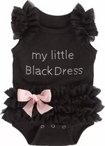 " My little Black Dress" romper  / fotoshoot / Maat 68-74
