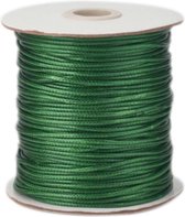 Waxkoord 0.5mm (Kunststof)/Lengte 3.00 Meter/Kleur"Groen"/Sieraden Maken