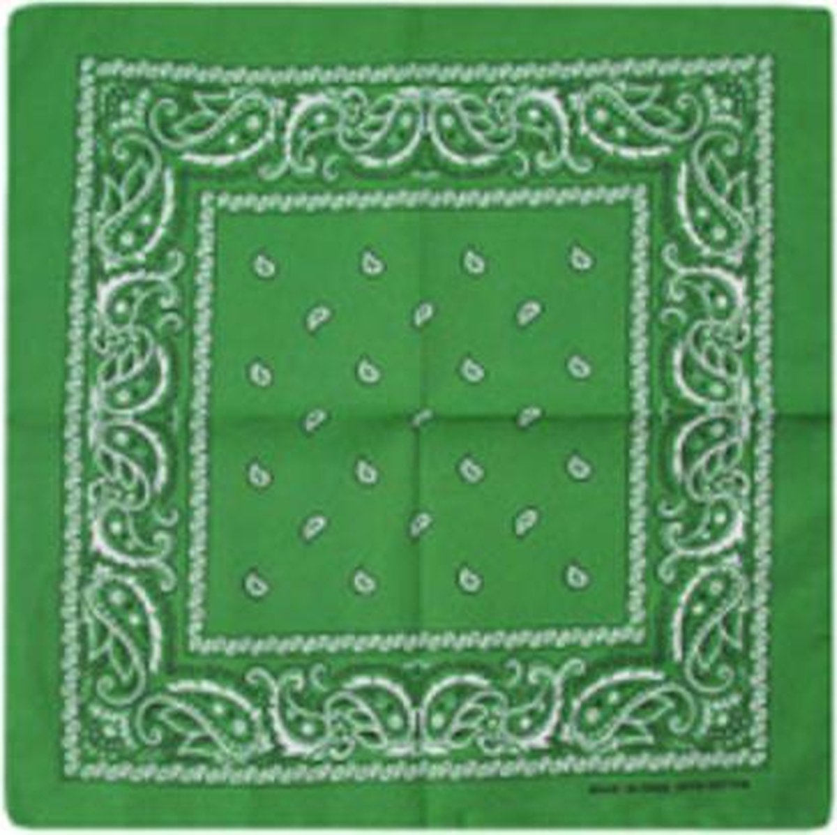 Haarbanden - Bandana - Hoofddoek - Mondbescerming - Zakdoek - Paisley - Groen - Kinderen - Dames