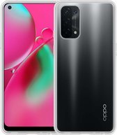Oppo A74 5G Hoesje Silicone Case - Oppo A74 5G Case Transparant Siliconen Hoes - Oppo A74 5G Hoes Cover - Transparant