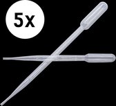 Pipet - 5 ml - Pipetten - Pipetjes | Vloeistoffen / Doseren / Whisky | Pipette - 5 stuks
