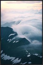 JUNIQE - Poster met kunststof lijst A Curtain of Clouds by @noberson