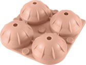 BOTC Silicone Ijsvormpjes - Ronde Ijsblokjesvorm Met Deksel - Roze - BPA Vrij