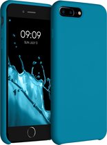 kwmobile telefoonhoesje voor Apple iPhone 7 Plus / 8 Plus - Hoesje met siliconen coating - Smartphone case in Caribisch blauw