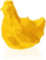 Candellana figuurkaars Kip XS geel gelakt. Hoogte 8 cm (12 uur)