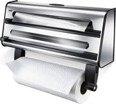 Porte-rouleau de cuisine CONTURA. 3 pièces 42,5x19x12. Acier inoxydable