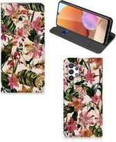 Hoesje ontwerpen Geschikt voor Samsung Galaxy A32 5G Enterprise Editie | Geschikt voor Samsung A32 4G Smart Cover Valentijn Cadeautje Vrouw Bloemen