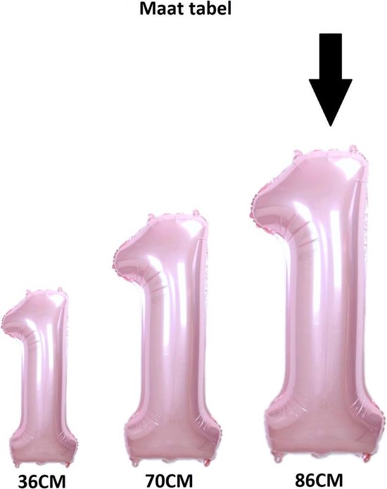 Ballon chiffre 2 - Rose - Décorations Anniversaire