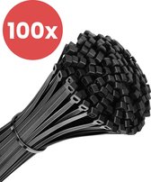 Vues Kabelbinders - Tyraps - Tie wraps - Kabel organizer - 4.8x300mm - 100 stuks - Zwart