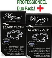 Hagerty Silver Cloth PROFESSIONEEL Duo Pack  30x35 cm