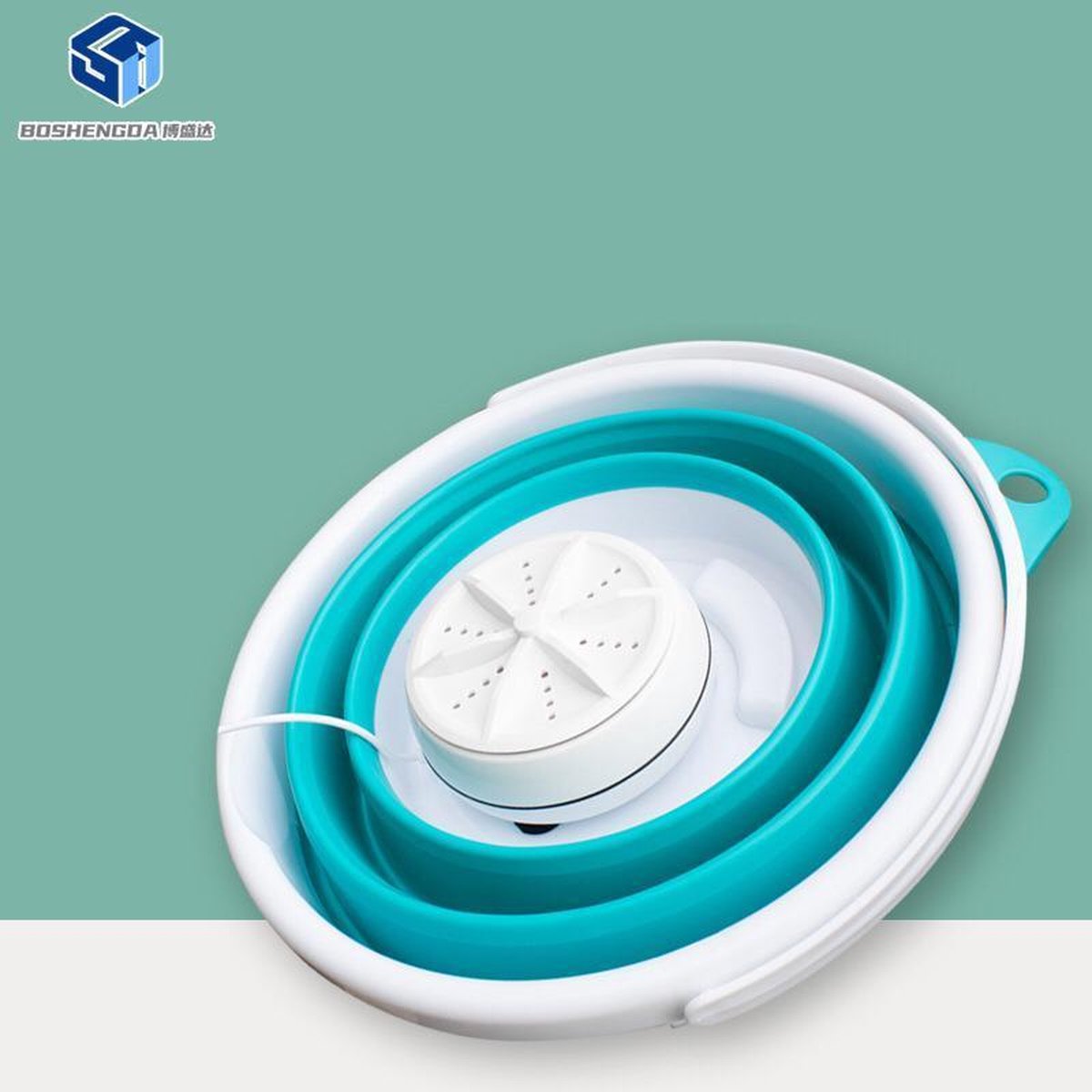 Mini Machine à laver Portable pliable, avec seau de séchage, lumière bleue  pour le nettoyage des vêtements, des chaussettes de voyage, des  sous-vêtements - AliExpress