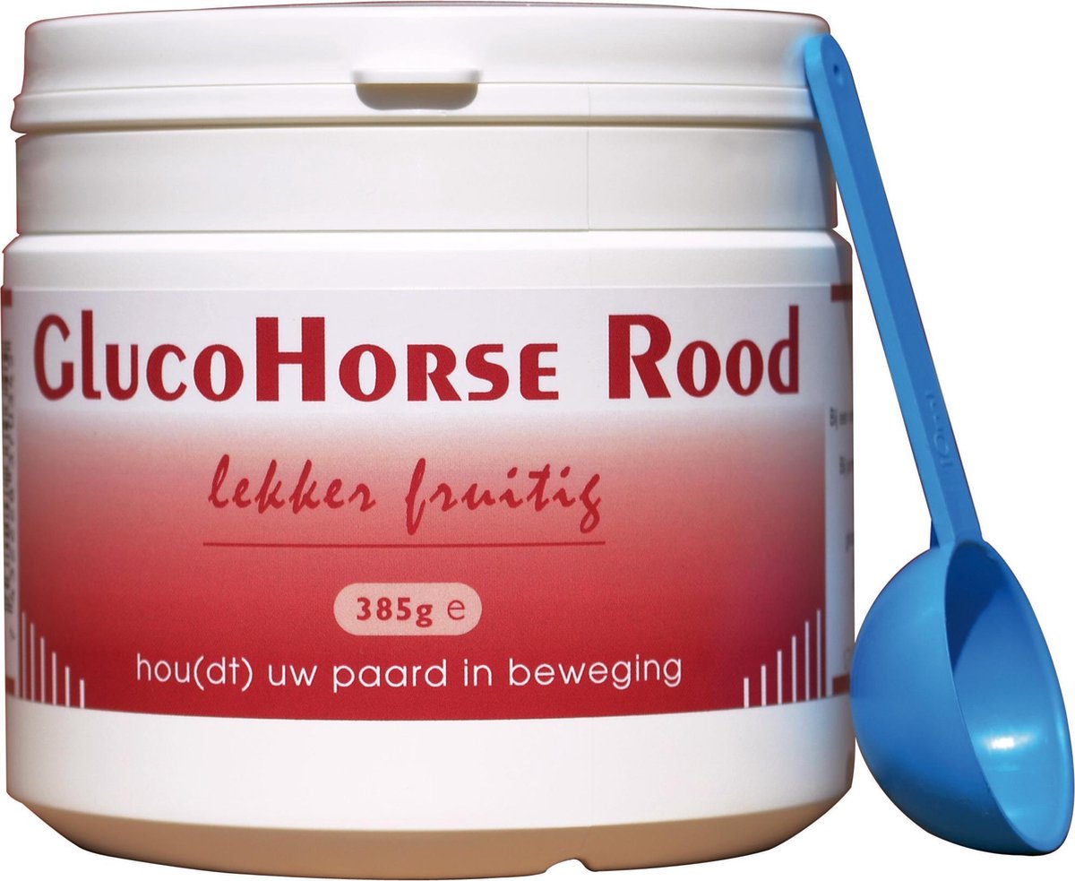 GlucoHorse Rood - Glucosamine met appelaroma - Voor Soepele Gewrichten bij Paard en Pony - GlucoSportivo
