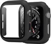 MaxVision's Geschikt Voor Apple Watch 40mm Hoesje & Screenprotector In 1 geschikt voor Apple Watch SE / 4 / 5 / 6 / SE 40 mm Zwart