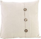 Sierkussen - Kussen - Buttons Beige - 43x43xh10cm - Polyester