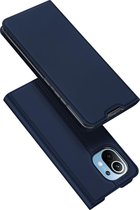 Hoesje geschikt voor Xiaomi Mi 11 Lite - Dux Ducis Skin Pro Book Case - Donker Blauw