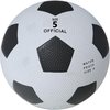 foto van Straatvoetbal El Classico Voetbal - Maat 5 - 100% Hoogwaardig rubber - Zwart Wit