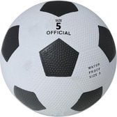 Straatvoetbal El Classico Voetbal - Maat 5 - 100% Hoogwaardig rubber - Zwart Wit