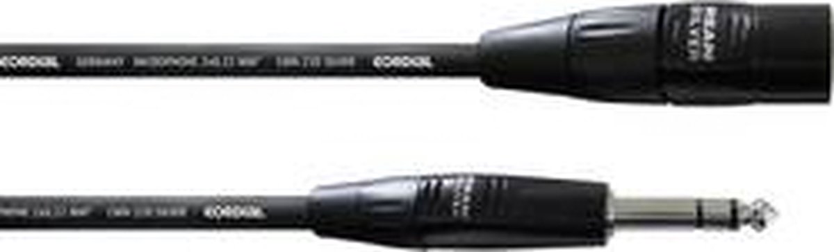 Cordial CIM 3 MV XLR /Stekkerkabel Silver Line, (3m)
