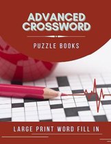 Advanced Crossword Puzzle Books Large Print Word Fill In