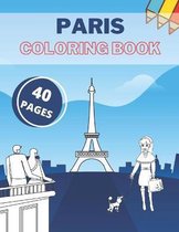 Paris Coloring Book