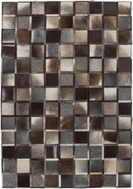 Vloerkleed - Eigentijds - Grijs - Katoen - 160 cm x cm x 0,08 cm