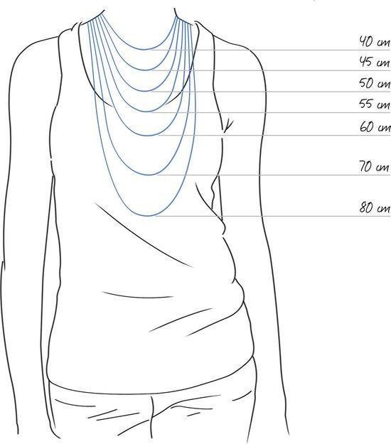 Collier en cuir 46cm