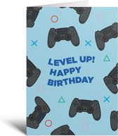 Kaart - Game Console - PS5 - PlayStation 5 - Scholieren - Cadeau - Wenskaart - Verjaardag - Game