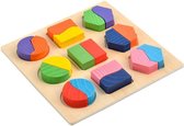 Houten Educatief Spel Geometrische Vormen - Montessori Puzzel