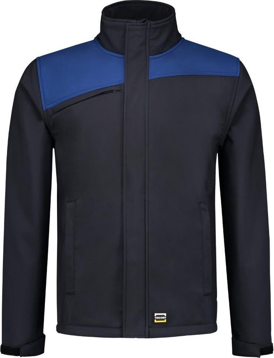 Tricorp Softshell Bicolor Naden 402021 - Mannen - Navy/Kobaltblauw - 3XL