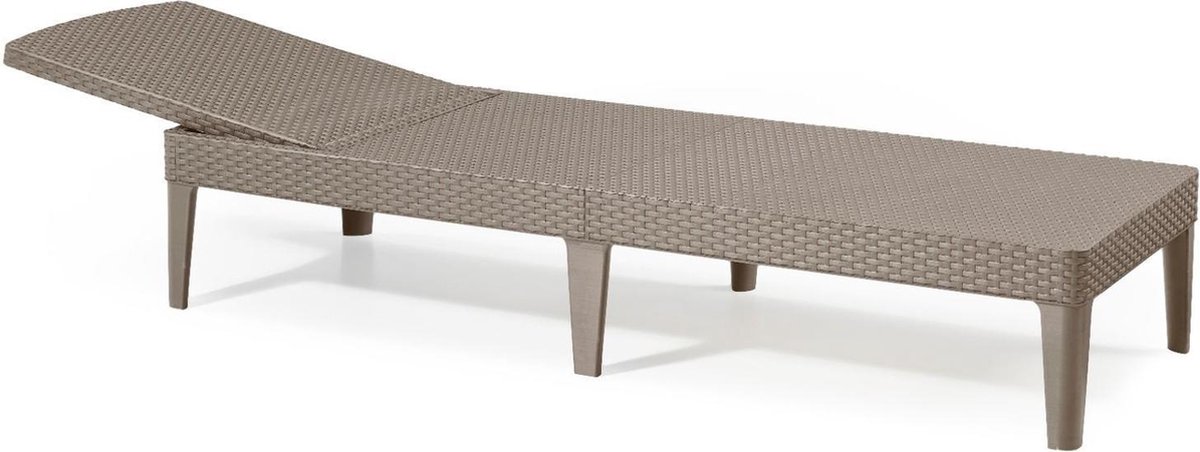Bol.com Allibert Jaipur Ligbed – 187,5x58x29cm – Cappuccino aanbieding