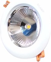 Ronde Inbouwspot LED COB 15W 80 ° - Koel wit licht