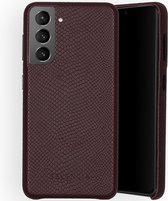 Selencia Gaia Slang Backcover Samsung Galaxy S21 Plus hoesje - Donkerrood