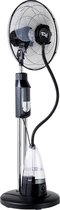 Bol.com Technolife FSM-01 Statiefventilator - Staande Ventilator met Vernevelaar - Zwart/RVS aanbieding