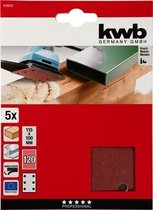 KWB schuurstrook 115 x 100 mm - Korrel 120 - 818012 - 5 stuks