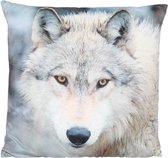 Sierkussen - Kussen - Deco Wolf - 45x45cm - Fluweel