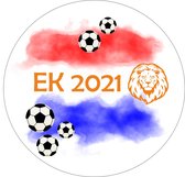 Raamsticker rond WK voetbal - Versiering oranje - Hup Holland Hup - Nederlands elftal - WK voetbal - Raamdecoratie voetbal - rood wit blauw - voetbalsupporter - raamsticker Nederla