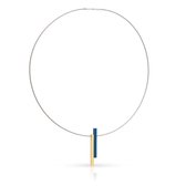 Collier twee staafjes  Goud|Geel C239G