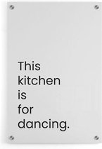 Walljar - This Kitchen Is For Dancing - Muurdecoratie - Plexiglas schilderij