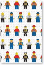 Lego Polaire Couverture Minifigure - Wit - 100x150
