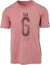 AGU SIX6 Block T-shirt Casual - Roze - XXL