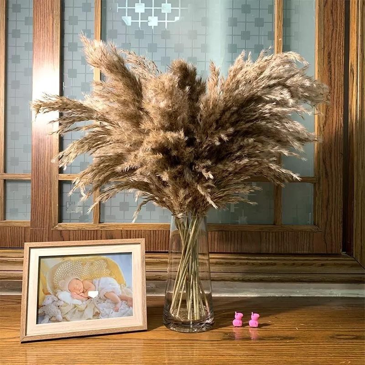 Pampas pluimen 7 stuks Pampasgras Droogbloemen 50 / 60cm Boeket decoratie pluimen Luxury