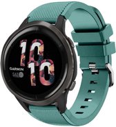 Strap-it Smartwatch bandje siliconen - geschikt voor Garmin Venu 2 / Garmin Vivoactive 4 - dennengroen